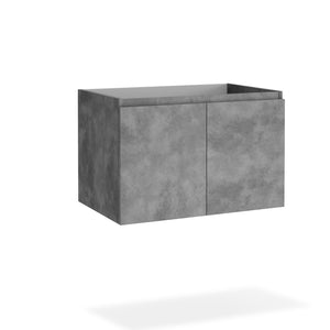 DAX Malibu Single Vanity Cabinet with Onix Basin, 28", Cement DAX-MAL012881-ONX