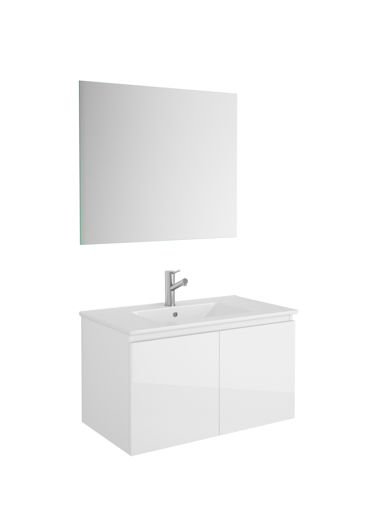 DAX Malibu Engineered Wood Single Vanity Cabinet, 32", Glossy White DAX-MAL013211