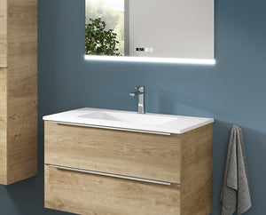 DAX Mara Solid Surface Basin with the Single Bowl, 28", Matte White DAX-MARA0328-M