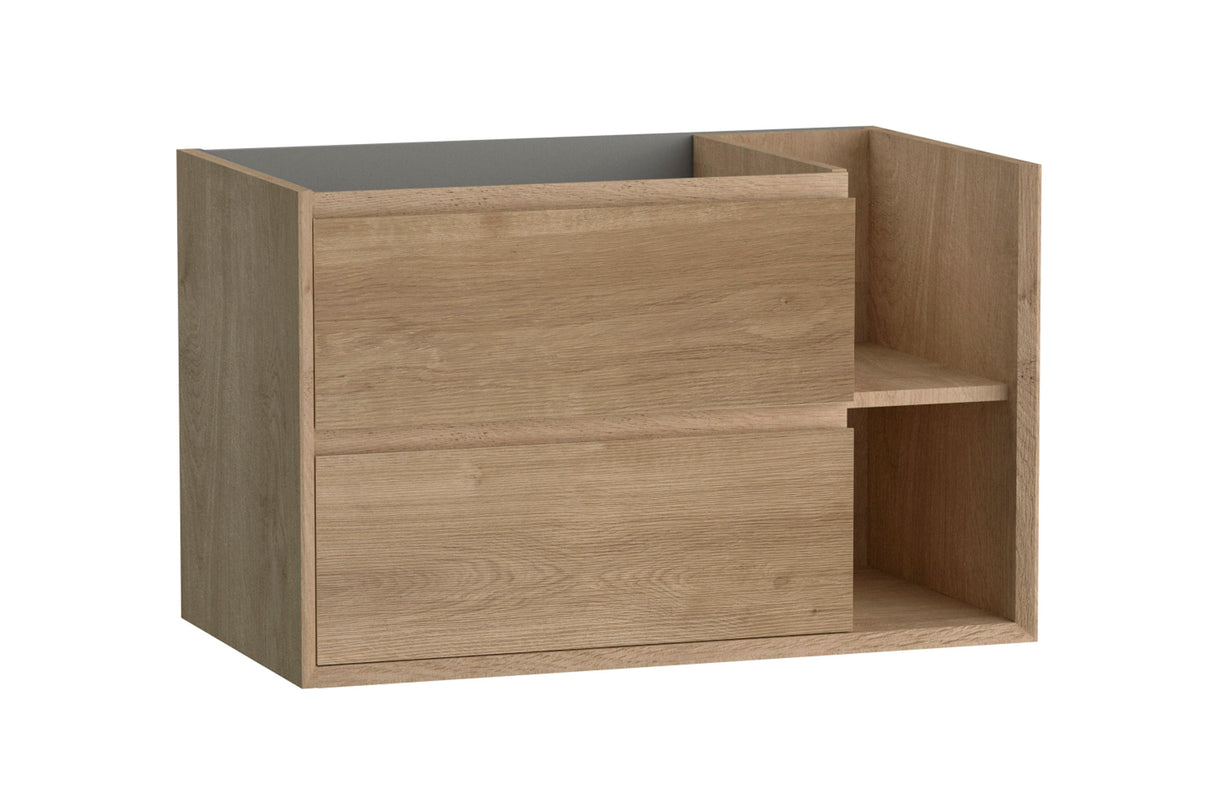 DAX Oceanside Engineered Wood Single Vanity with Left Sink, 32", Oak DAX-OCE013214