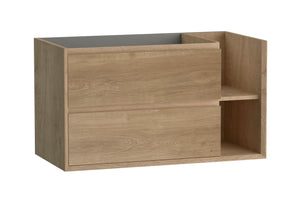 DAX Oceanside Engineered Wood Single Vanity with Left Sink, 36", Oak DAX-OCE013614