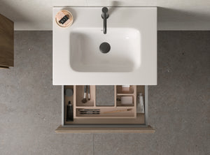 DAX Pasadena Engineered Wood Single Vanity Cabinet, 24", Pine DAX-PAS012412