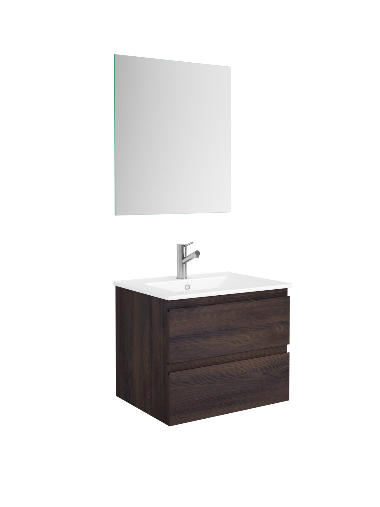 DAX Pasadena Engineered Wood Single Vanity Cabinet, 24", Wenge DAX-PAS012413