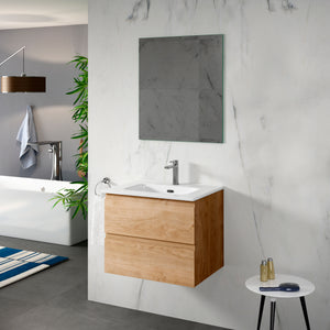 DAX Pasadena Engineered Wood Single Vanity Cabinet, 24", Oak DAX-PAS012414