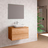 DAX Pasadena Engineered Wood Single Vanity Cabinet, 24", Oak DAX-PAS012414