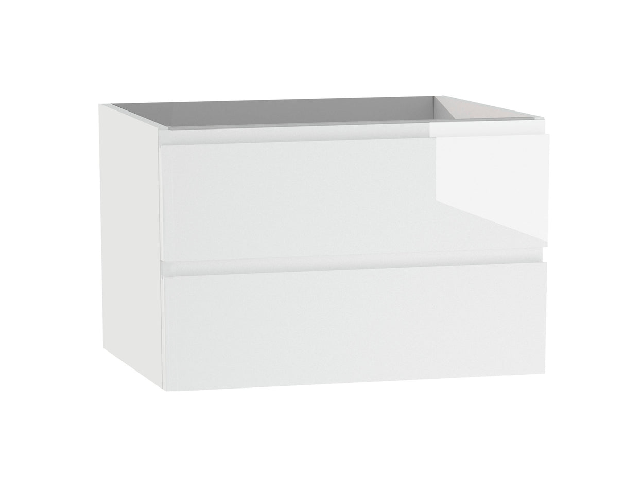 DAX Pasadena Engineered Wood and Porcelain Onix Basin with Single Vanity Cabinet, 28", Glossy White DAX-PAS012811-ONX