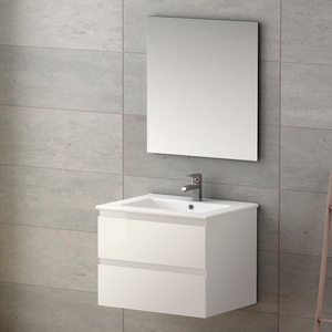 DAX Pasadena Engineered Wood Single Vanity Cabinet, 28", Glossy White DAX-PAS012811