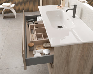 DAX Pasadena Engineered Wood Single Vanity Cabinet, 28", Pine DAX-PAS012812