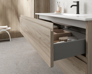 DAX Pasadena Engineered Wood Single Vanity Cabinet, 28", Pine DAX-PAS012812