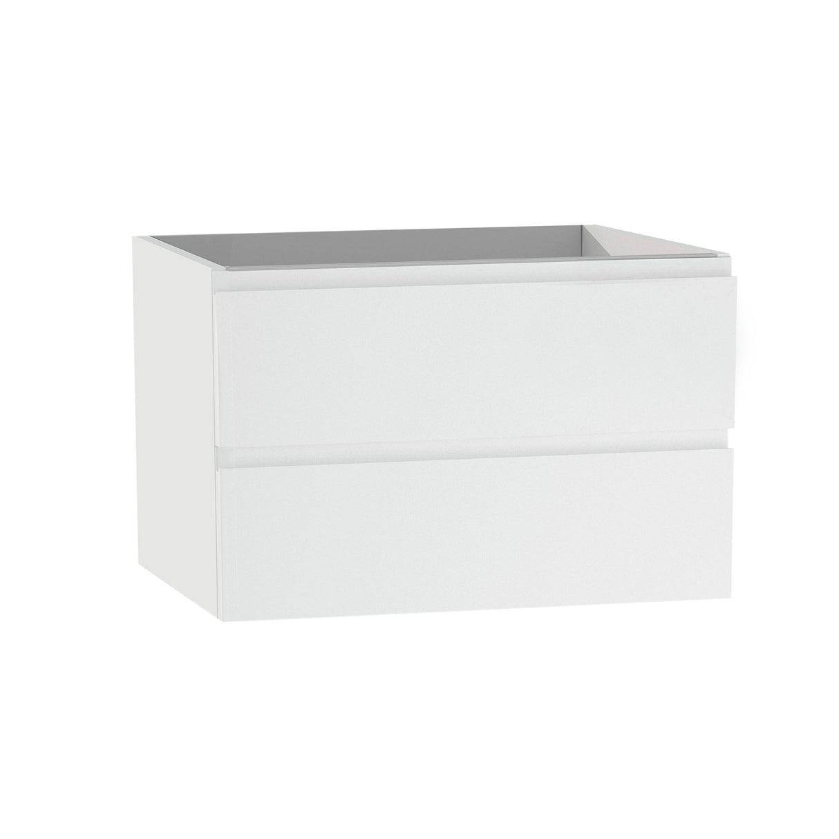 DAX Pasadena Engineered Wood and Porcelain Onix Basin with Single Vanity Cabinet, 28", Matte White DAX-PAS012827-ONX