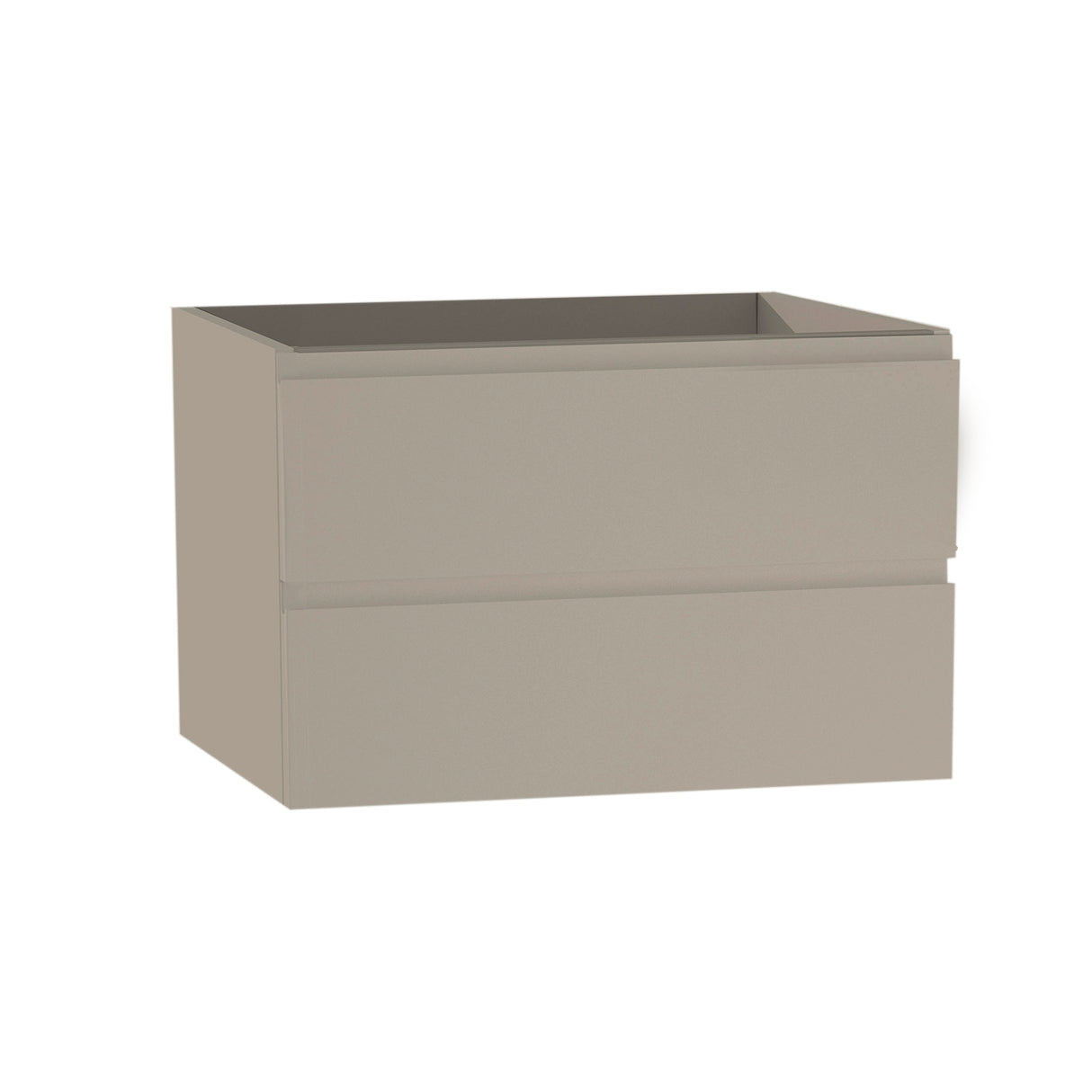 DAX Pasadena Engineered Wood and Porcelain Onix Basin with Single Vanity Cabinet, 28", Matte Mink DAX-PAS012874-ONX