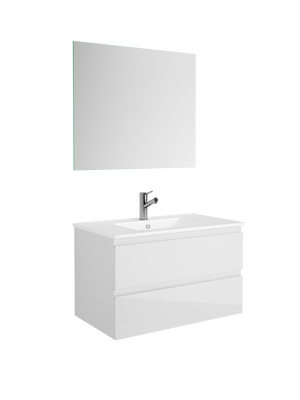 DAX Pasadena Engineered Wood Single Vanity Cabinet, 32", Glossy White DAX-PAS013211