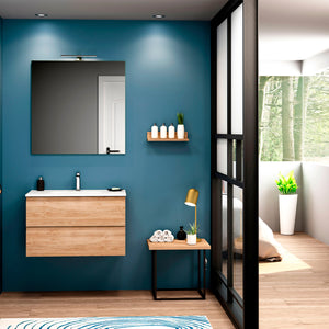DAX Pasadena Single Vanity Cabinet with Onix Basin, 32", Matte Mink DAX-PAS013274-ONX