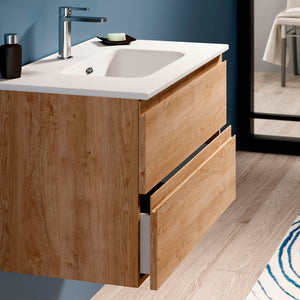 DAX Pasadena Single Vanity Cabinet with Onix Basin, 32", Matte Mink DAX-PAS013274-ONX