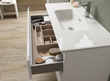 DAX Pasadena Engineered Wood Single Vanity Cabinet, 36", Glossy White DAX-PAS013611
