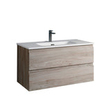 DAX Pasadena Engineered Wood Single Vanity Cabinet, 36", Pine DAX-PAS013612