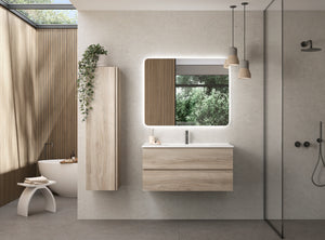 DAX Pasadena Engineered Wood Single Vanity Cabinet, 40", Pine DAX-PAS014012
