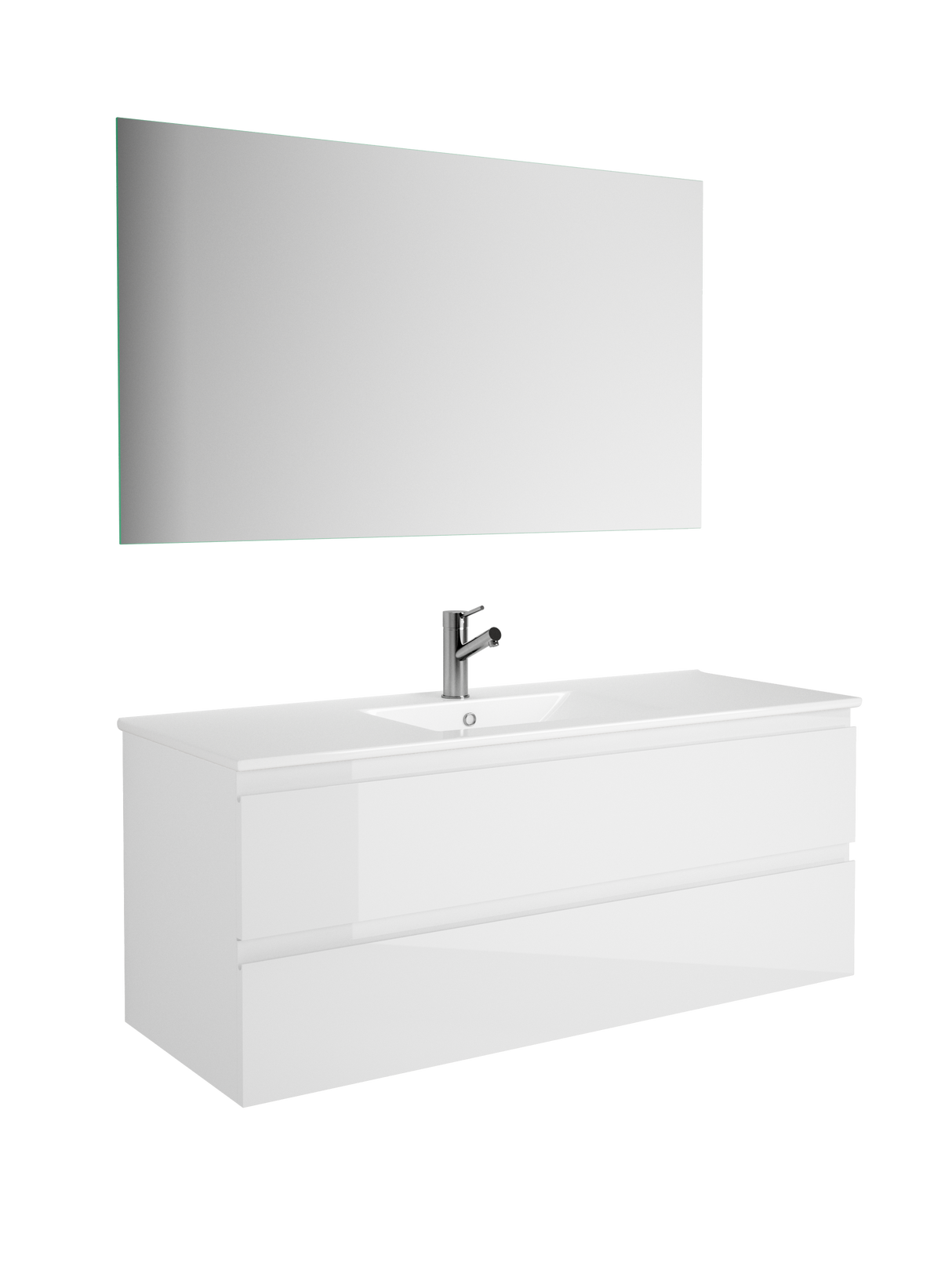 DAX Pasadena Engineered Wood Single Vanity Cabinet, 48", Glossy White DAX-PAS014811