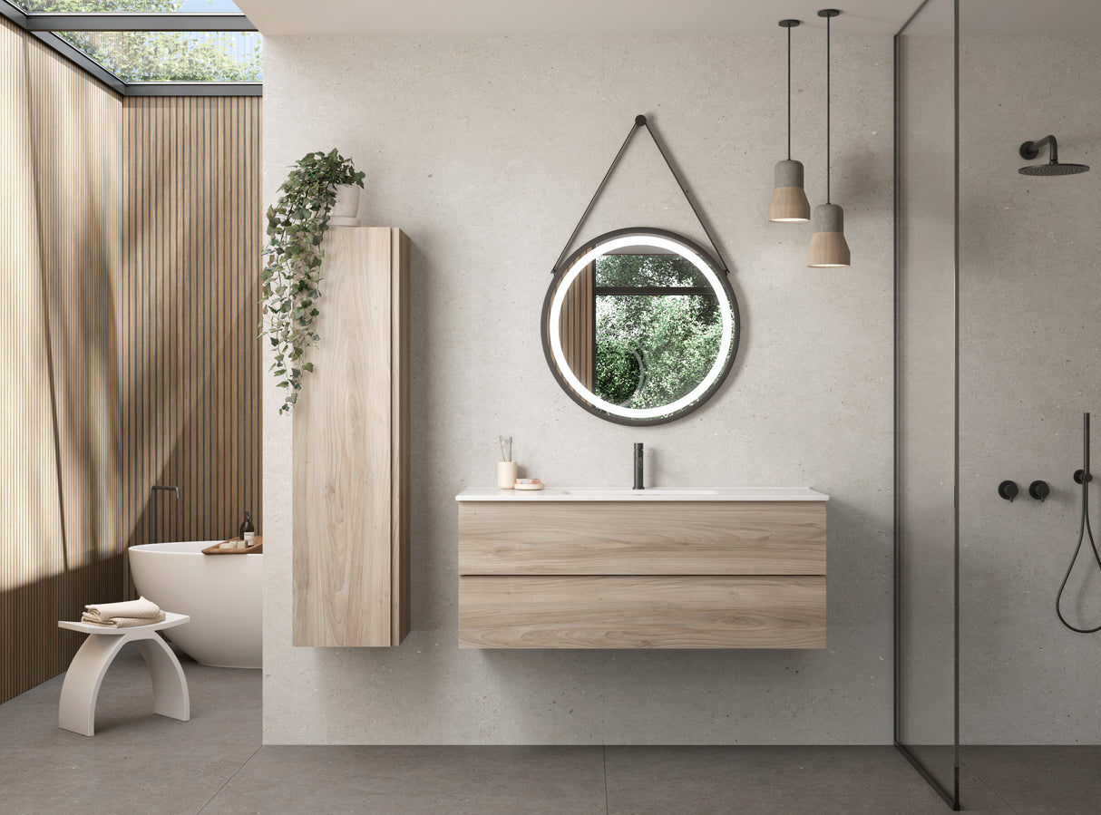 DAX Pasadena Engineered Wood Single Vanity Cabinet, 48", Pine DAX-PAS014812