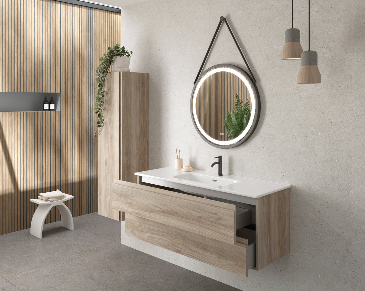 DAX Pasadena Engineered Wood Single Vanity Cabinet, 48", Pine DAX-PAS014812