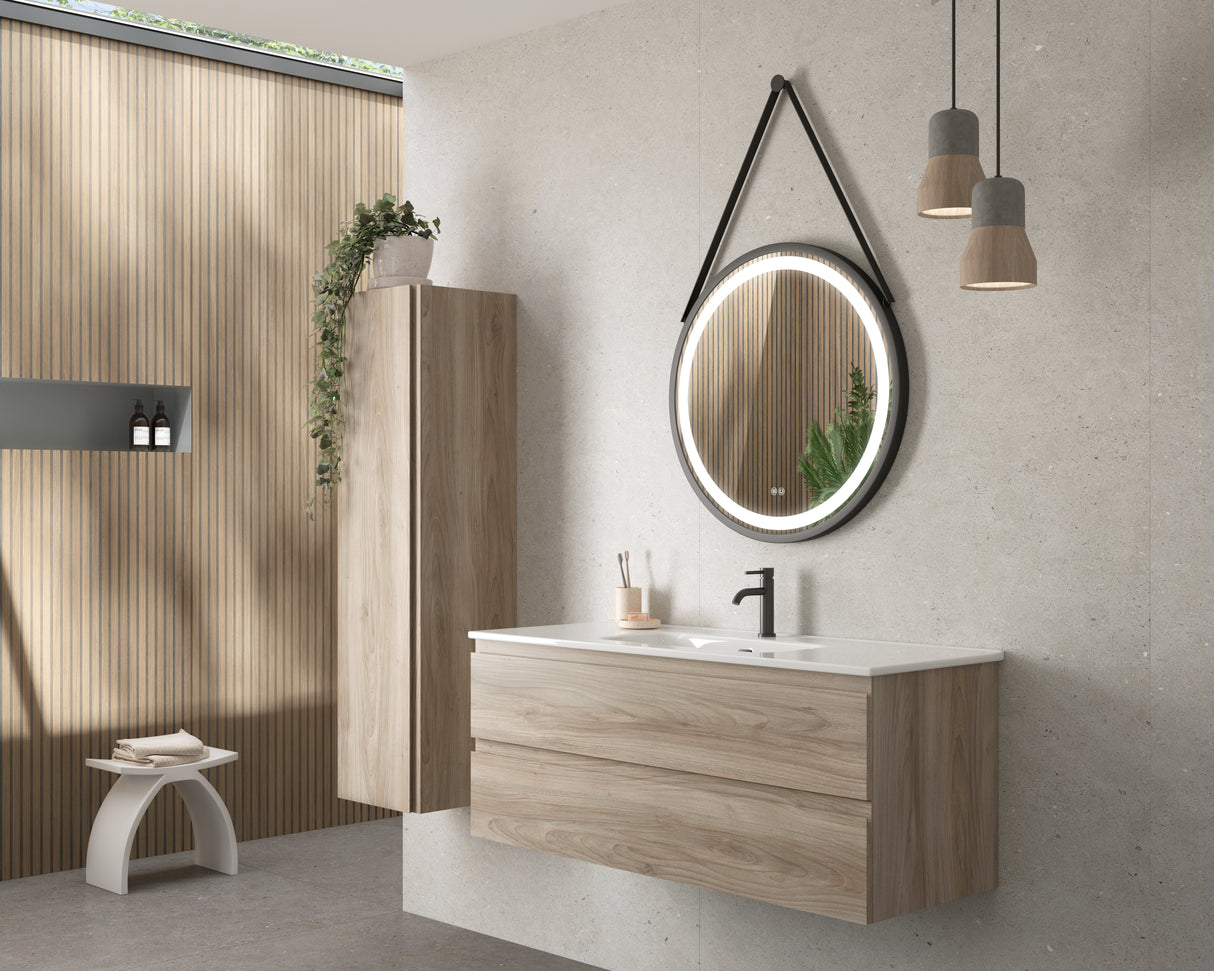 DAX Pasadena Engineered Wood Single Vanity Cabinet, 48", Pine DAX-PAS014812