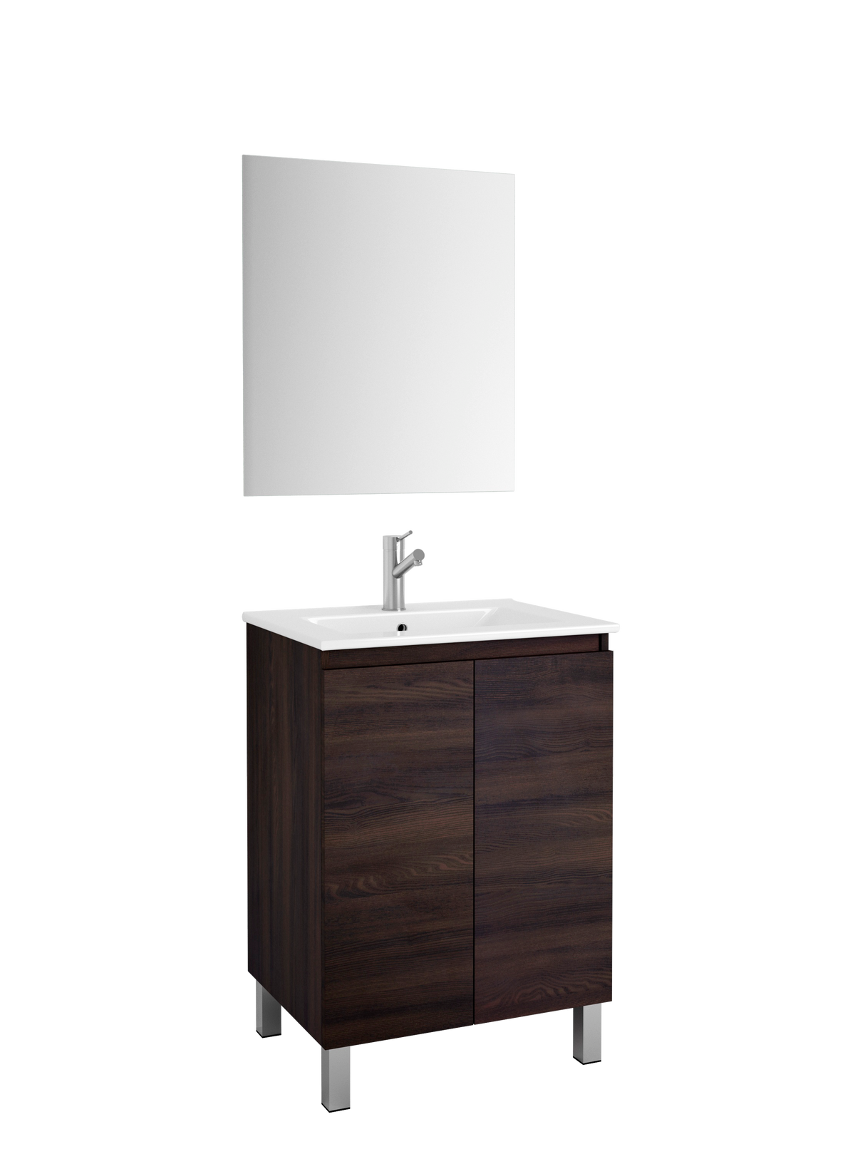 DAX Sunset Engineered Wood Single Vanity, 24", Wenge DAX-SUN012413