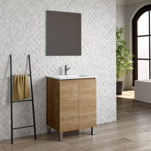 DAX Sunset Engineered Wood Single Vanity, 24", Oak DAX-SUN012414
