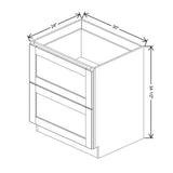 White Shaker DB30-2 - J&K Cabinetry