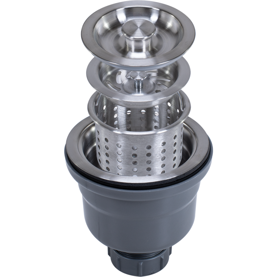 Hamat - DBAS-2004 SS - 3 1/2" Deep Cup Basket Strainer - Stainless Steel