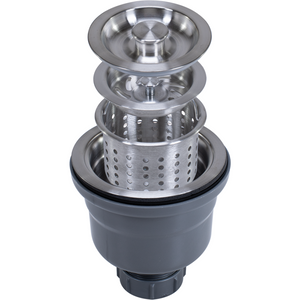 Hamat - DBAS-2004 SS - 3 1/2" Deep Cup Basket Strainer - Stainless Steel