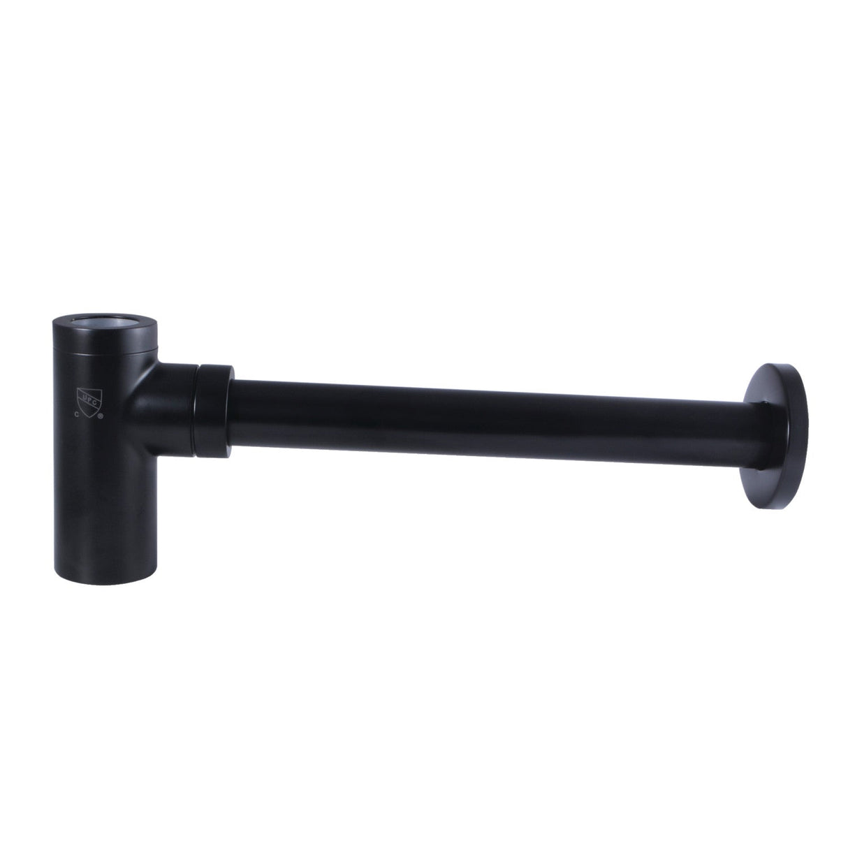 Trimscape DD8100 1-1/4 Inch O.D. Brass Round Bottle Trap, Matte Black