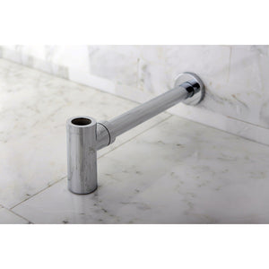 Trimscape DD8101 1-1/4 Inch O.D. Brass Round Bottle Trap, Polished Chrome