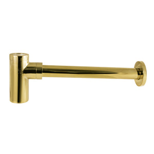 Trimscape DD8102 1-1/4 Inch O.D. Brass Round Bottle Trap, Polished Brass