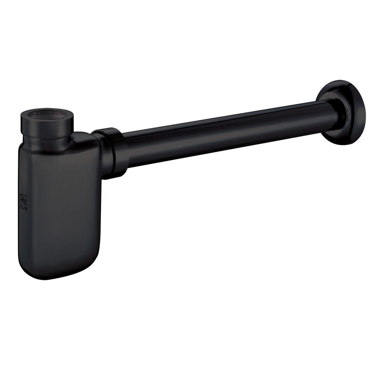 Trimscape DD8400 1-1/4 Inch O.D. Brass Oval Bottle Trap, Matte Black