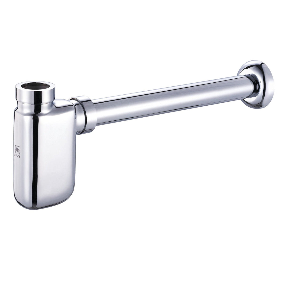 Trimscape DD8401 1-1/4 Inch O.D. Brass Oval Bottle Trap, Polished Chrome