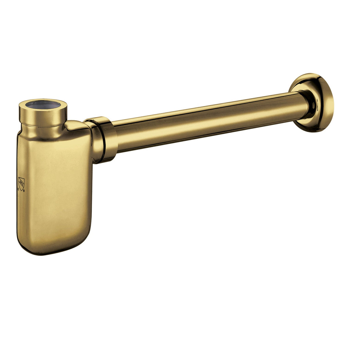 Trimscape DD8407 1-1/4 Inch O.D. Brass Oval Bottle Trap, Brushed Brass