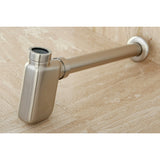 Trimscape DD8408 1-1/4 Inch O.D. Brass Oval Bottle Trap, Brushed Nickel