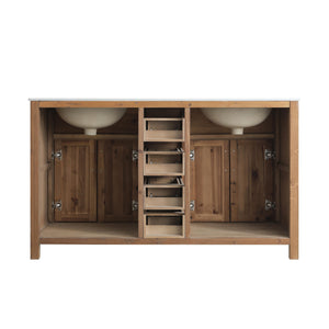 Bryson 60" Vanity Base Only in Walnut