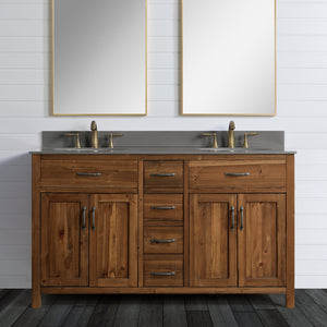 Bryson 60" Vanity Base Only in Walnut