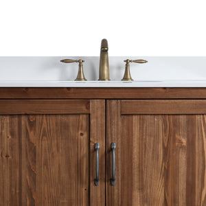 Austin 36" Vanity Base Built With Reclaimed Wood in Walnut Finish