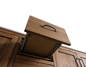 Austin 72" Vanity Base Built With Reclaimed Wood in Walnut Finish