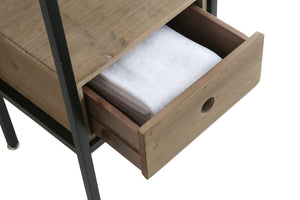 Cassidy 16" Single Sink Vanity in Natural with Porcelain Top
