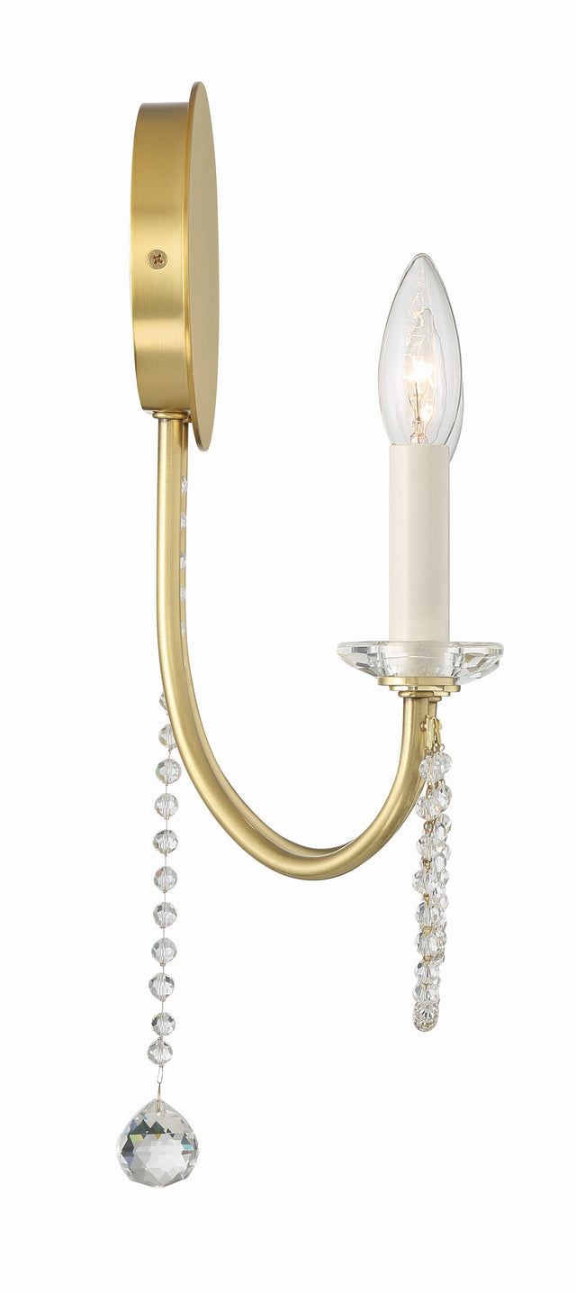 Delilah 2 Light Aged Brass Sconce DEL-90802-AG