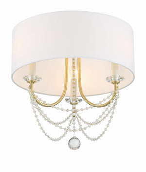 Delilah 3 Light Aged Brass Semi Flush Mount DEL-90803-AG_CEILING