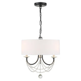 Delilah 3 Light Aged Brass Mini Chandelier DEL-90803-AG