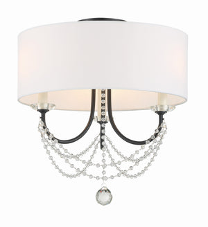 Delilah 3 Light Aged Brass Semi Flush Mount DEL-90803-AG_CEILING