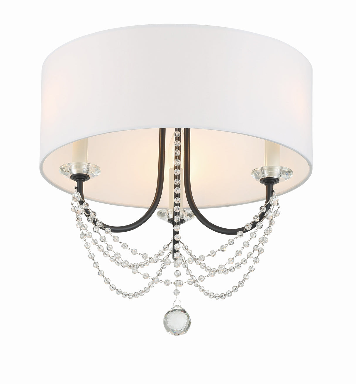Delilah 3 Light Aged Brass Semi Flush Mount DEL-90803-AG_CEILING