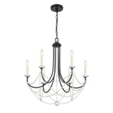 Delilah 6 Light Aged Brass Chandelier DEL-90806-AG