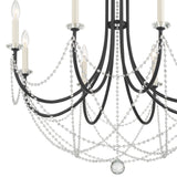 Delilah 8 Light Aged Brass Chandelier DEL-90808-AG