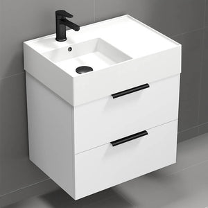 Modern Bathroom Vanity, 24", White